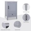 20" Bathroom Vanity With Sink, Bathroom Cabinet With A Door, Door Shelf Storage And Adiustable Foot Pads, A Drawer - Gray - Image 5