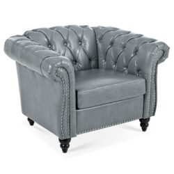 1 Seater Sofa For Living Room - Gray
