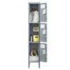 3 Door Lockers With Locks For Secure Storage - Gray - Image 5