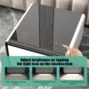 Modern Smart Side Table With Built-In Fridge, Wireless Charging, Temperature Control, Power Socket, USB Ports, Outlet Protection, Induction Light - White - Image 9