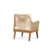 Outdoor Club Chair With Rope Weave Design - Teak - Image 5