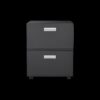 Office Furniture Copier Cabinet 2 Door Steel Copier Stand Mobile Pedestal File Printer Stand - Black - Image 14