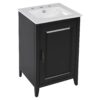 Modern Freestanding 20.3" Bathroom Vanity With Sink, Functional Drawer, Soft Closing Door - Black - Image 11