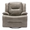Home Theater Recliner Set Manual Recliner Chair With A Led Light Strip Two Built-In Cup Holders For Living Room - Gray - Image 18