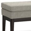 Carlson - Ottoman Bench - Greige - Image 4