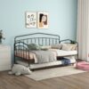 Fox - Twin Daybed With Twin Trundle - Black - Image 18