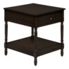 Accent - Table, 2 Tier, Square, Traditional - Walnut - Image 14