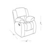 Stonic - Reclining Sofa, Love And Chair - Gray - Image 6
