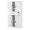 Bathroom Storage Cabinet With Multi Functional Storage Space, Drawer With Slide Rails, Adjustable Shelf - White - Image 19