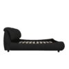 King Size Luxury Upholstered Platform Bed With Oversized Padded Backrest And Solid Wood Frame, Suitable For Multiple Heights Of Mattresses - Black - Image 14