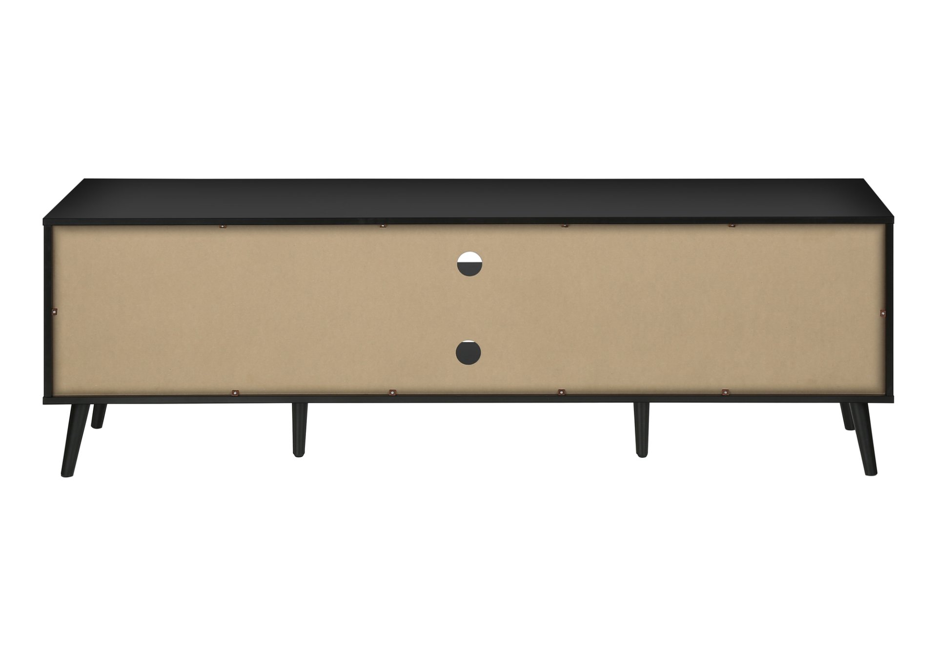 TV Stand, Console, Media Entertainment Center, Storage Cabinet, Modern Design - Black - Image 7