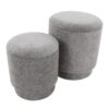 Marla - Upholstered Contemporary Ottoman Set - Gray - Image 5