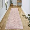 Maval - 2'6'' X 10' Washable Runner Rug - Beige - Image 2