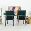 Monza - Dining Chair (Set of 2) - Dark Green - Image 8