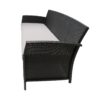 Thalassa - Outdoor 3 Seater Sofa With Water Resistant Cushion - Gray / Black - Image 6