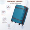 20" Luggage 1 Piece With Tsa Lock, Lightweight Suitcase Spinner Wheels, Carry On Vintage Luggage - Blue - Image 7