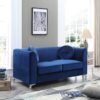 Delray - Loveseat - Navy Blue - Image 4