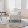 Mini Loveseat With Adjustable Backrest - Beige - Image 7