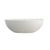 65.2" Freestanding Solid Surface Soaking Bathtub For Bathroom - Matte White - Image 4