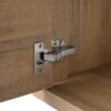 Modern Floating Bathroom Vanity Cabinet With Resin Sink Soft Close Doors And Drawer - Imitative Oak - Image 9