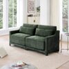 Elegant 2 Seater Sofa With Lumbar Pillows Ergonomic Design - Green - Image 2