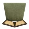 Mid Century Rattan Dining Chair Without Arms (Set of 2) - Dark Brown / Green - Image 11