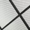 Minimalist Single Panel Iron Fireplace Screen With Diamond Design - Black - Image 9
