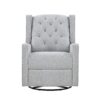 Milah - Gliding Swivel Recliner Tufted Brushed - Tweed Fabric - Image 9