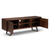 Lowry - TV Media Stand - Distressed Charcoal Brown - Image 2