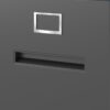 Premium Metal 3 Drawer File Cabinet With Lock For A4 Legal / Letter Size Storage, Steel - Brushed Nickel - Image 10