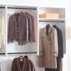 Devi - Wall Mounted Wood Closet System With Modular Design - Warm White - Image 5
