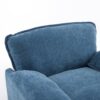 Oversized Reading Armchair With Thick Cushions, High Back Support - Blue - Image 8