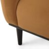 Sway - Upholstered Loveseat With Wood Legs And Round Arms - Yellow - Image 13