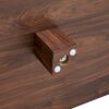 Modern Minimalist Rectangular Coffee Table Measuring Embodies The Simple Charm Of Mid Century Aesthetics, Adding A Touch Of Elegance To Your Living Room - Walnut - Image 14