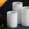 LED Candles With Remote Timer (Set of 3) - White - Image 6