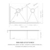 Double Bowl Kitchen Sink 16 Gauge 33" X 22" With 2 10" Deep Basins - Gunmetal Black - Image 3