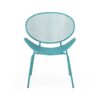 Elba - Modern Chair Set With Mesh Seating And Retro Shell Design - Teal - Image 5