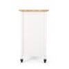 Contemporary Kitchen Cart With Wheels - White - Image 9