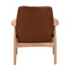 Accent Chair (Set of 2) Mid-Century Modern Armchair With Solid Wood Frame, Reading Leisure Chair With High Back For Living Room - Brown - Image 5