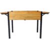Versatile Raised Garden Bed With Metal Legs And Folding Storage Shelf For Outdoor Use - Black / Brown - Image 4