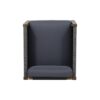 Outdoor Club Chair With Rattan Rope Wave - Dark Gray - Image 8
