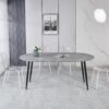 Extensible Table, Dining Table, Office Table, Coffee Table, Metal Leg - Gray - Image 10