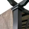 13' X 7.7' Outdoor Pergola Sun Shade Cover Cloth Patio Canopy Hdpe Permeable With Grommets - Brown - Image 6