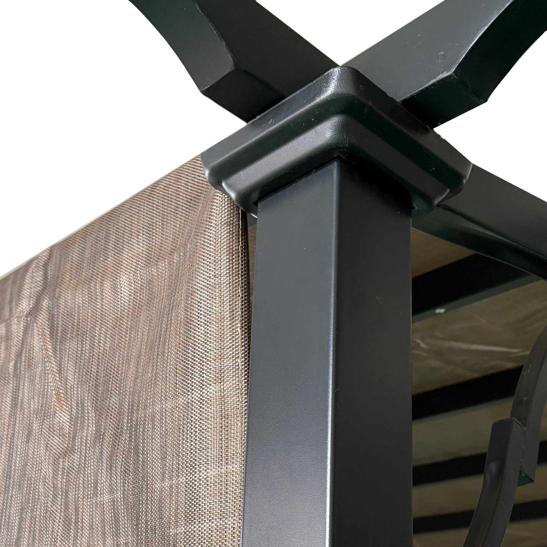 13' X 7.7' Outdoor Pergola Sun Shade Cover Cloth Patio Canopy Hdpe Permeable With Grommets - Brown - Image 6