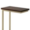 Skyler - C Side Table - Dark Brown / Gold - Image 2