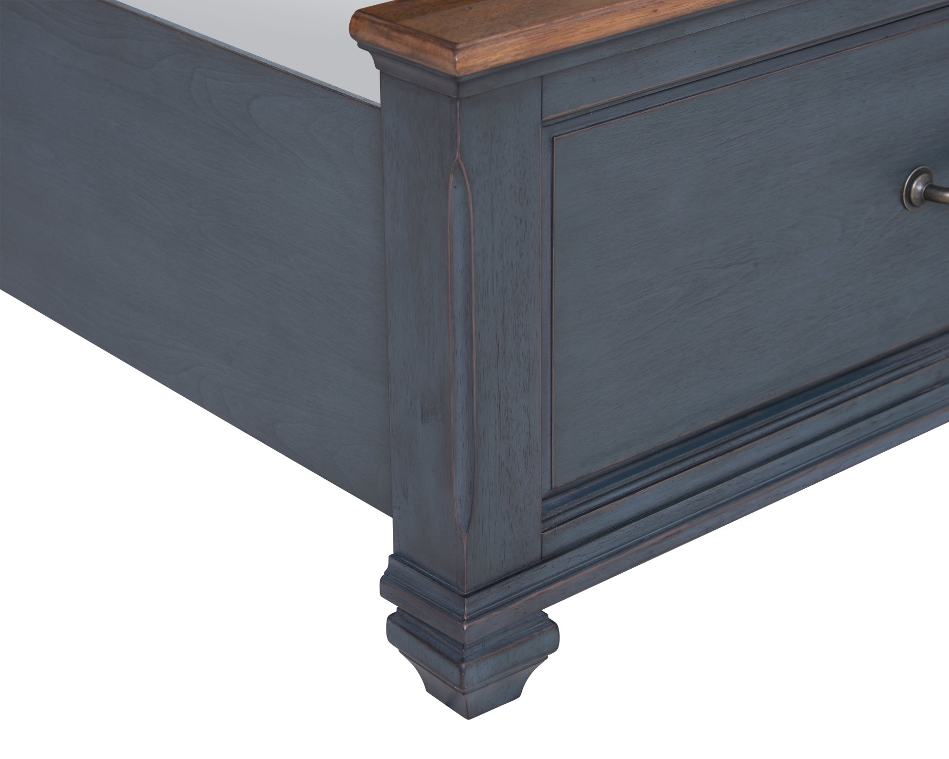 Americana - Queen Size Sleigh Bed - Blue - Image 8