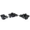 Home Theater Recliner Set Manual Recliner Chair With A Led Light Strip Two Built-In Cup Holders For Living Room - Black - Image 17