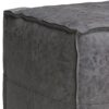 Brody - Square Pouf - Distressed Black - Image 3