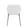 Daniella - Contemporary Dining Chair (Set of 2) - Gold / White - Image 5