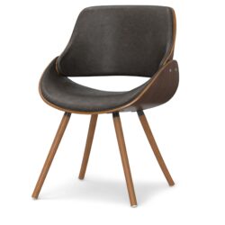 Malden - Bentwood Dining Chair With Wood Back - Distressed Brown